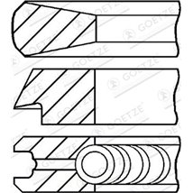 Set segmenti piston - Goetze-08-114400-45