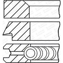 Set segmenti piston - Goetze-08-427705-00