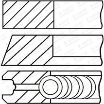 Set segmenti piston - Goetze-08-439100-10