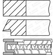 Set segmenti piston - Goetze-08-452800-10