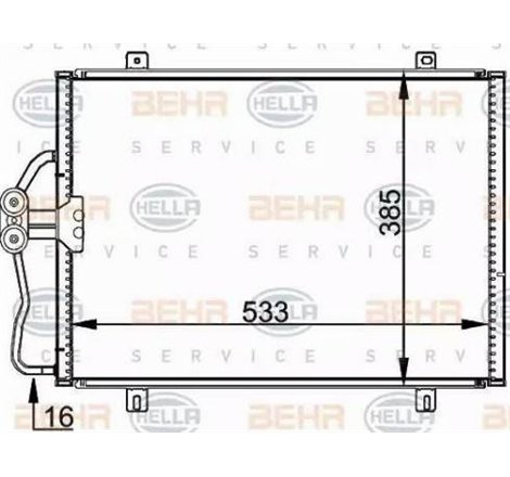 Condensator, climatizare - HELLA-8FC351036-191