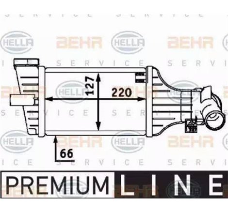 Intercooler, compresor - HELLA-8ML376723-411
