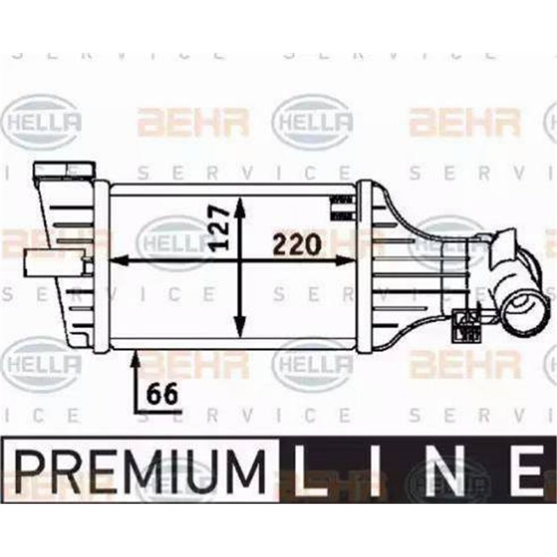 Intercooler, compresor - HELLA-8ML376723-411