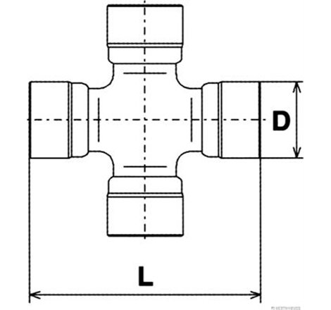 Cuplarea elastica a arborelui elicei Spate diametru exterior 27mm - Herth+Buss Jakoparts-J2921008
