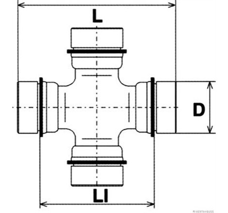 Cruce planetara 29mmx97mm ISUZU D-MAX I 2.5D 01.07-06.12 - Herth+Buss Jakoparts-J2929007