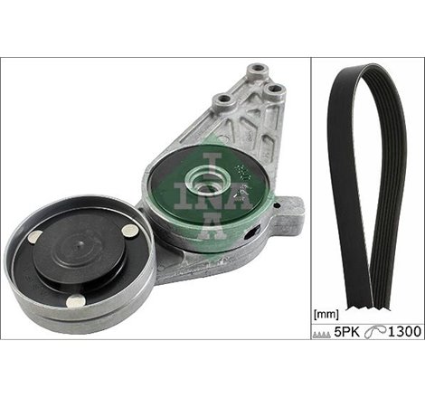 V-belts set with rollers AUDI A4 B5. A4 B6. A6 C4. A6 C5. CABRIOLET B3. SKODA SUPERB I. VW PASSAT B5. PASSAT B5.5 1.6-1.8-2.0 11