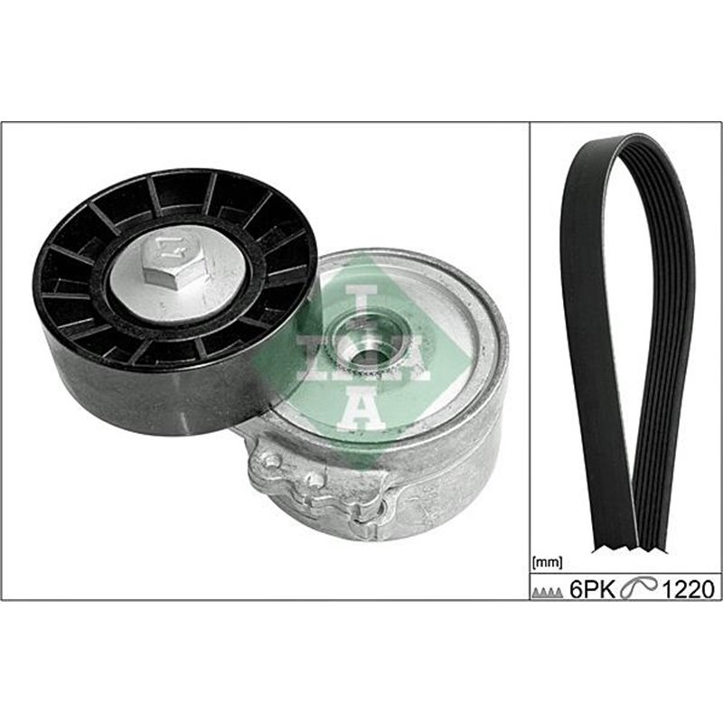 V-belts set with rollers VOLVO C30. C70 II. S40 I. S40 II. V50. CITROEN C4. C4 GRAND PICASSO I. C4 I. C4 PICASSO I. C5 II. C5 II