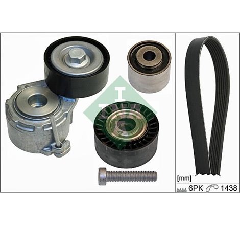 Multi-V-belt set with tensioner CITROEN BERLINGO. BERLINGO-MINIVAN. JUMPY I. XSARA. XSARA-HATCHBACK. XSARA-KOMBI. FIAT SCUDO. PE