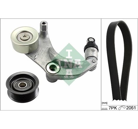 V-belts set with rollers HONDA ACCORD VIII. CIVIC VIII. CROSSROAD. CR-V III. CR-V IV. FR-V 1.6-2.0 09.05- - INA-529015310