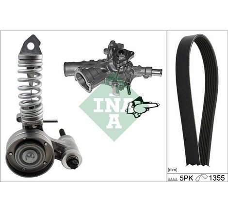 Multi-V-Belt kit rolls and water pump OPEL AGILA. ASTRA G. ASTRA G CLASSIC. ASTRA H. ASTRA H GTC. COMBO TOUR. COMBO-MINIVAN. COR