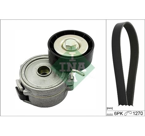 V-belts set with rollers FORD C-MAX II. FOCUS III. FOCUS III-HATCHBACK. FOCUS III-KOMBI. GALAXY III. GRAND C-MAX. KUGA II. MONDE