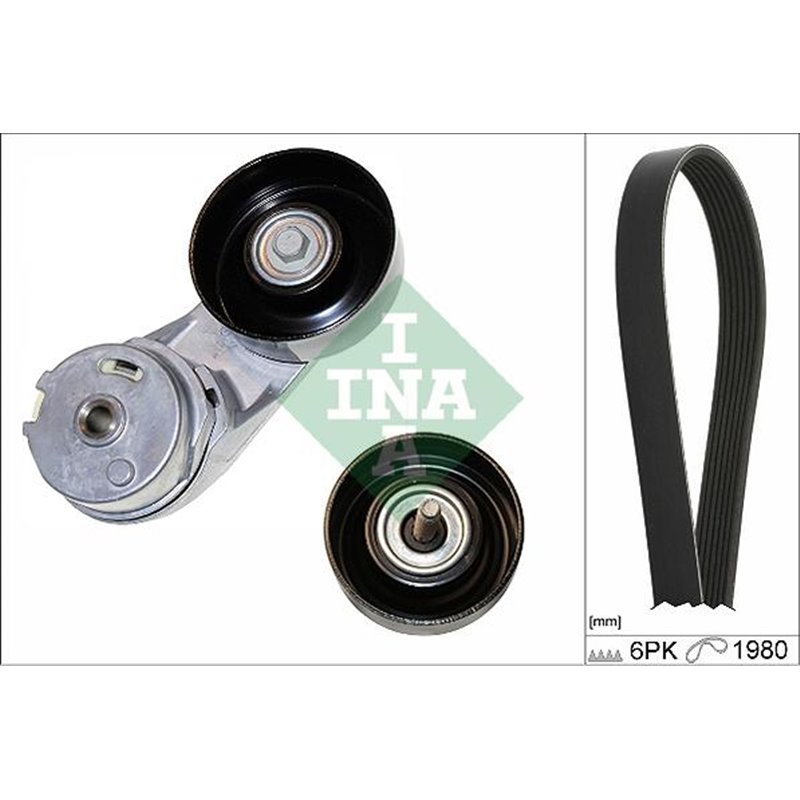 V-belts set with rollers CHEVROLET CAPTIVA. MALIBU. OPEL ANTARA A. INSIGNIA A. INSIGNIA A COUNTRY 2.0-2.0ALK-2.4 07.08- - INA-52