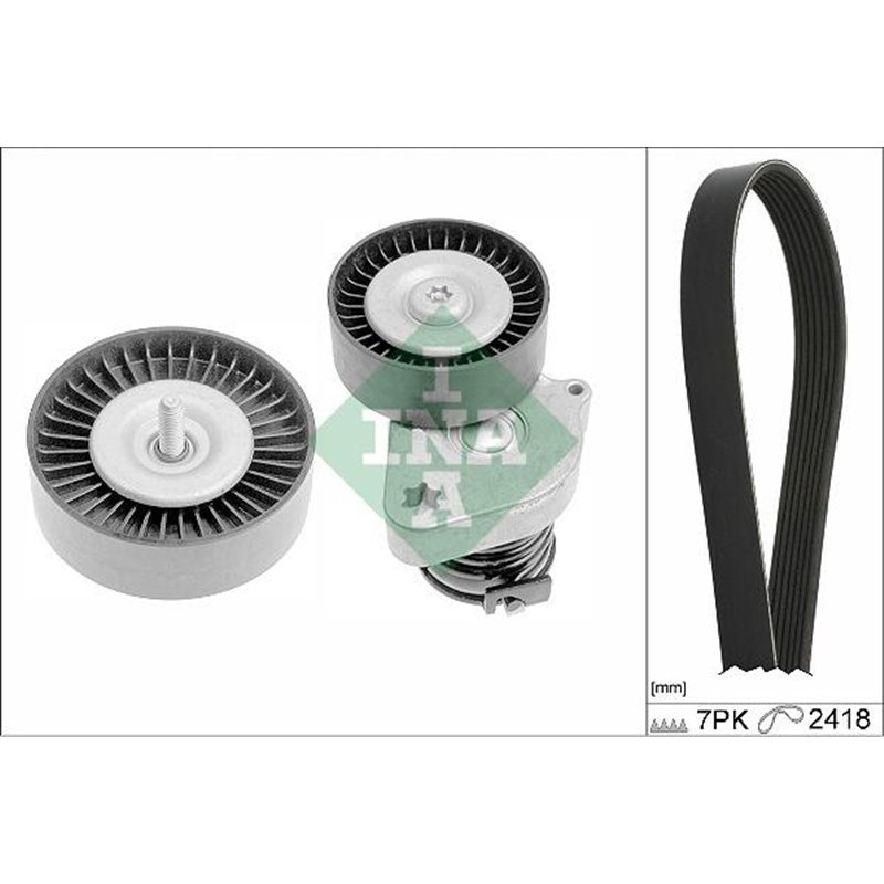 V-belts set with rollers MERCEDES C CL203. C T-MODEL S203. C T-MODEL S204. C W203. C W204. CLC CL203. CLK A209. CLK C209. E T-MO