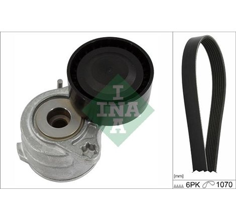 V-belts set with rollers DS DS 3. CITROEN C3-C3 ORIGIN III. C3 AIRCROSS II. C3 II. C3 III. C4 CACTUS. C-ELYSEE. DS3. OPEL CORSA 