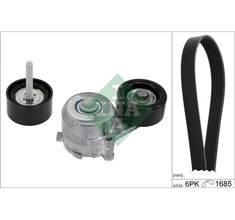 V-belts set with rollers OPEL ASTRA J. ASTRA J GTC. ASTRA K. CASCADA. INSIGNIA B. INSIGNIA B GRAND SPORT. ZAFIRA C 1.6 06.12- - 