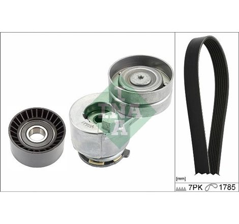 V-belts set with rollers RENAULT ESPACE IV. LAGUNA II 1.9D-2.0 03.01- - INA-529045310