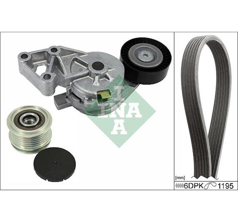 V-belts set with rollers AUDI A3. FORD GALAXY I. SEAT ALHAMBRA. LEON. TOLEDO II. SKODA OCTAVIA I. VW BORA. BORA I. GOLF IV. MULT