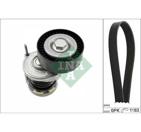 V-belts set with rollers SEAT CORDOBA. IBIZA III. IBIZA IV. IBIZA IV SC. SKODA FABIA I. FABIA I PRAKTIK. FABIA II. ROOMSTER. ROO