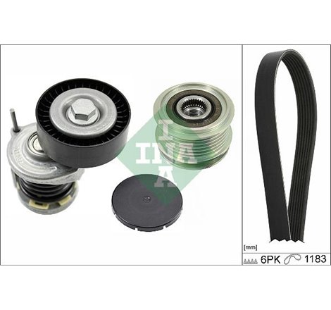 V-belts set with rollers SEAT CORDOBA. IBIZA III. IBIZA IV. IBIZA IV SC. SKODA FABIA I. FABIA I PRAKTIK. FABIA II. ROOMSTER. ROO