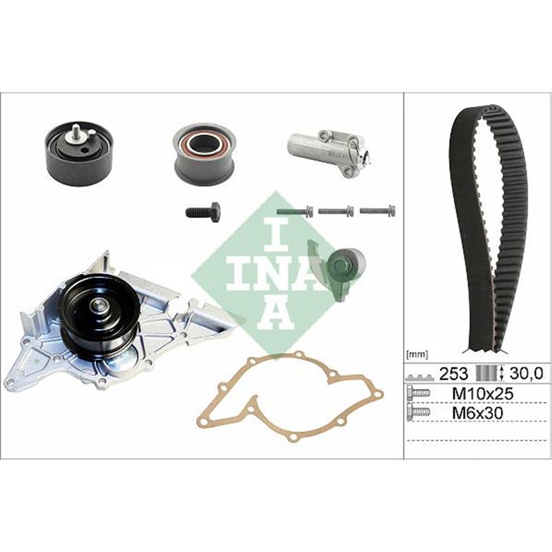 Kit distributie AUDI A4 B5. A4 B6. A6 C4. A6 C5. A8 D2. SKODA SUPERB I. VW PASSAT B5. PASSAT B5.5 2.4-2.7-2.8 06.94-03.08 - INA-