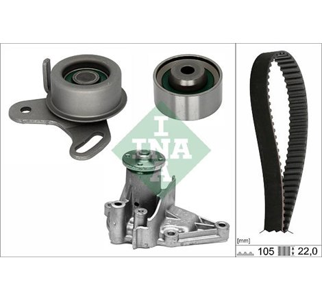 Set de distributie curea  intinzator  pompa de apa HYUNDAI ACCENT. ACCENT I. ACCENT II. ACCENT III. COUPE I. COUPE II. ELANTRA I