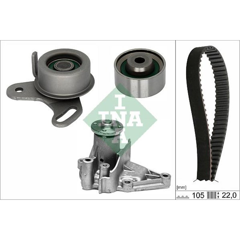 Set de distributie curea  intinzator  pompa de apa HYUNDAI ACCENT. ACCENT I. ACCENT II. ACCENT III. COUPE I. COUPE II. ELANTRA I