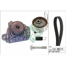 Set de distributie curea  intinzator  pompa de apa HONDA CIVIC VII. FR-V. STREAM 1.5-1.6-1.7 02.01- - INA-530050631