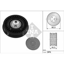 Multiple V-belt tensioning roll MERCEDES A V177. A W177. B SPORTS TOURER W247. CLA C118. CLA SHOOTING BRAKE X118. GLA H247 1.3H-
