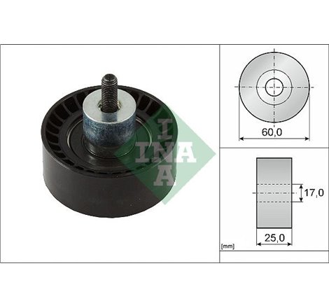 Timing belt support roller-pulley VOLVO S60 III. S90 II. V60 II. V90 II. XC40. XC60 II. XC90 II 2.0DH-2.0H 04.19- - INA-53209971