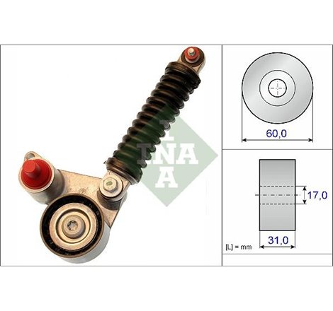 Multi-V belt tensioner SUZUKI GRAND VITARA II 1.9D 10.05-02.15 - INA-533 0107 10