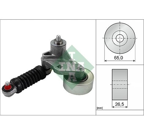 V-nervuri curea tensionare INA Zac cu colegii CITROEN-PEUGEOT 1.1-1.4-1.6 97 - INA-534003710