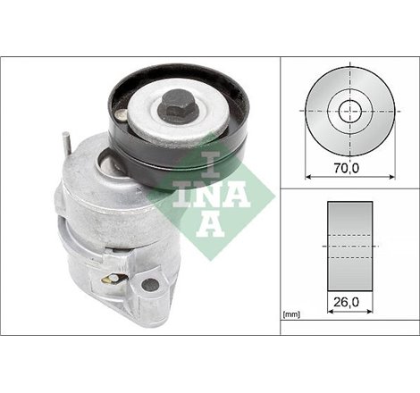 Rola de tensionare curea de transmisie OPEL ASTRA 1.4I. 1.6I. CORSA 1.2. 1.4 82.09- - INA-534 0102 30