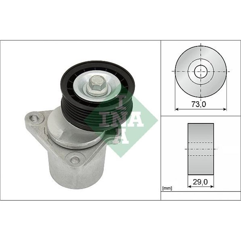 V-nervuri curea tensionare INA FORD 1.8-2.0 00 - Mazda 6 1.8-2.0 02 - INA-534012820