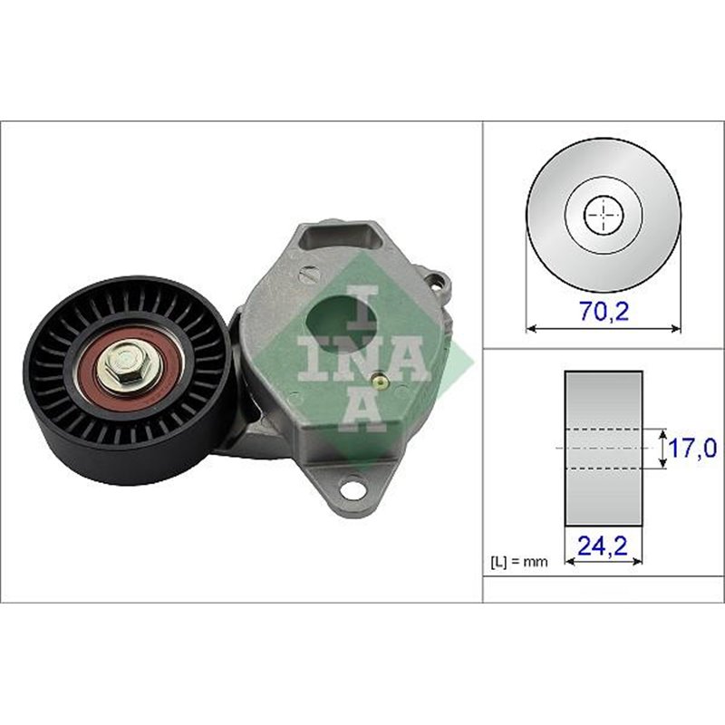 Multi-V belt tensioner DAIHATSU CHARADE VIII. TOYOTA AURIS. COROLLA. URBAN CRUISER. YARIS 1.33 11.08- - INA-534040910