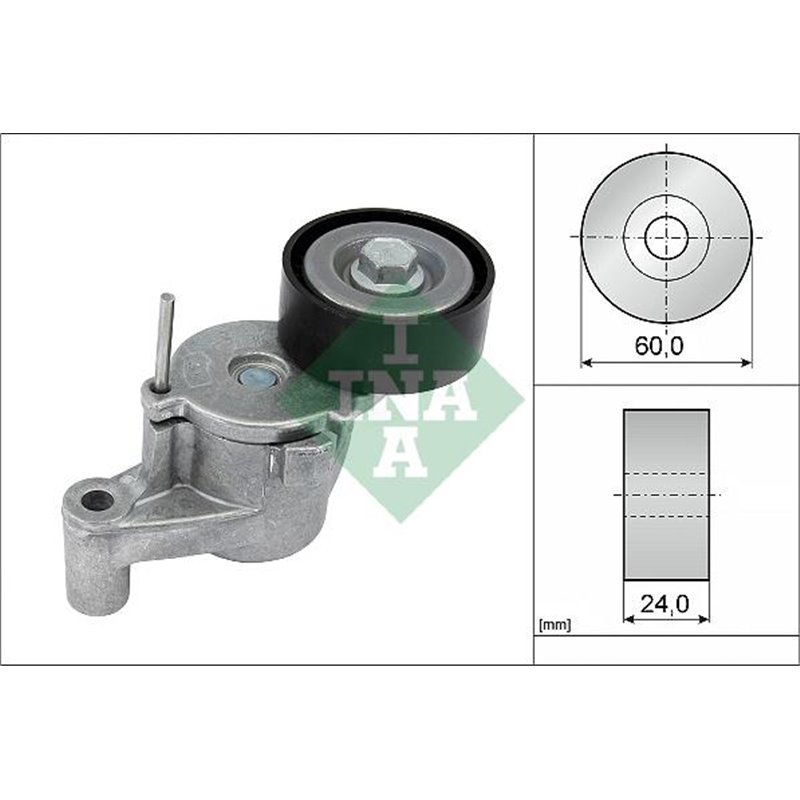 Multi-V belt tensioner VOLVO S60 III. S90 II. V60 II. V90 II. XC60 II. XC90 II. POLESTAR POLESTAR 1 2.0H 06.15- - INA-534072610