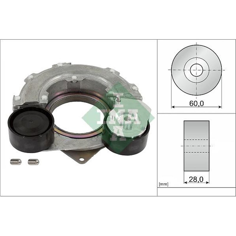 Multi-V belt tensioner HYUNDAI I30. KONA. TUCSON. KIA CEED. PROCEED. SPORTAGE IV. SPORTAGE V. XCEED 1.6DH 03.19- - INA-534088210