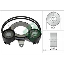 Multi-V belt tensioner AUDI A4 ALLROAD B9. A4 B9. A5. A6 C8. A7. Q5. Q7 2.0-3.0DH 05.15- - INA-534091010