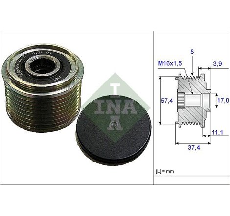 Rulita alternator MERCEDES ATEGO. ATEGO 2. AXOR. AXOR 2. CITARO O 530. CITO O 520. CONECTO O 345. ECONIC. OF. TOURINO O 510 M902