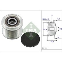 Rulita alternator AUDI Q7. PORSCHE CAYENNE. MACAN. PANAMERA. VW PHAETON. TOUAREG 3.0-3.2-3.6 04.02- - INA-535008310