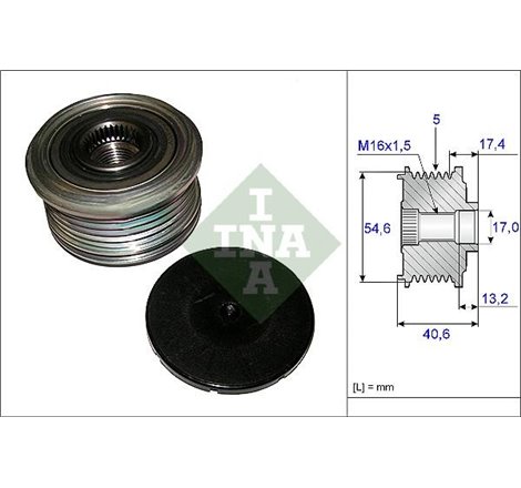 Rulita alternator NISSAN KUBISTAR. RENAULT CLIO II. CLIO II-HATCHBACK. KANGOO. KANGOO EXPRESS. LOGAN I. THALIA I. THALIA II 1.5D