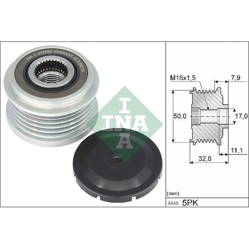 Fulie, alternator - INA-535035910