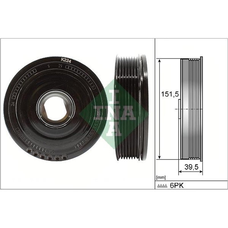 Fulie vibrochen number of ribs. 7 NISSAN NV300. QASHQAI II. X-TRAIL III. OPEL VIVARO B. RENAULT ESPACE V. GRAND SCENIC III. GRAN