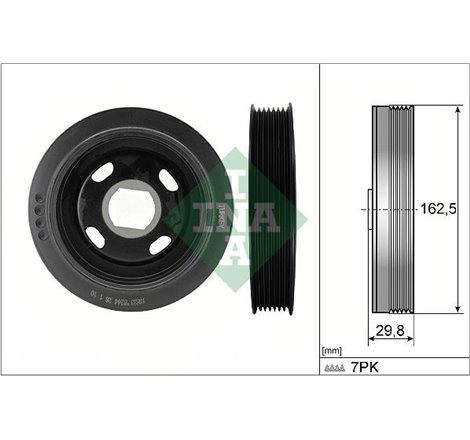 Fulie vibrochen number of ribs. 7 NISSAN NV300. QASHQAI I. OPEL VIVARO B. RENAULT ESPACE V. FLUENCE. GRAND SCENIC III. GRAND SCE
