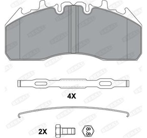 Set placute frana,frana disc - Knorr Bremse-K218193N50