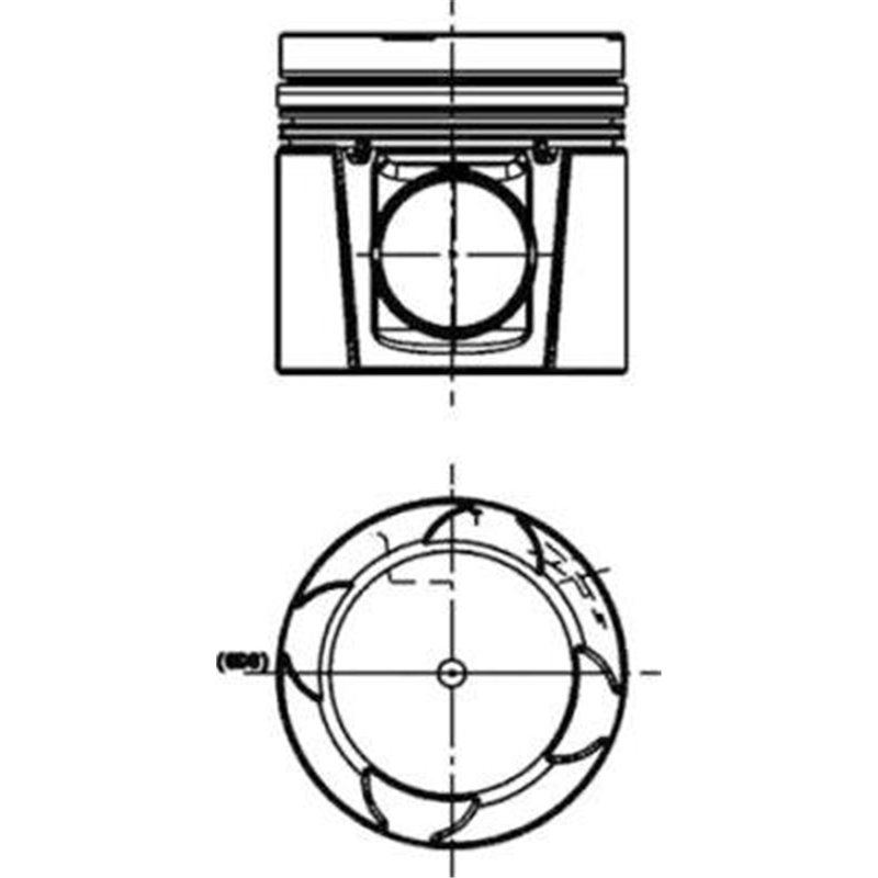 Piston - Kolbenschmidt-40733600
