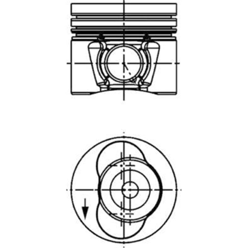 Piston - Kolbenschmidt-40734600