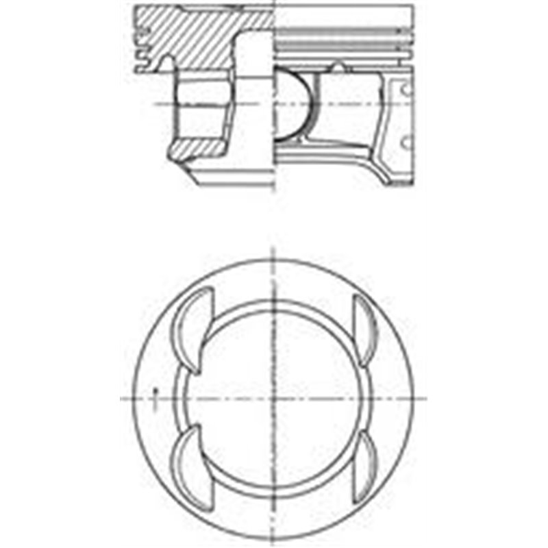 Piston - Kolbenschmidt-41007600