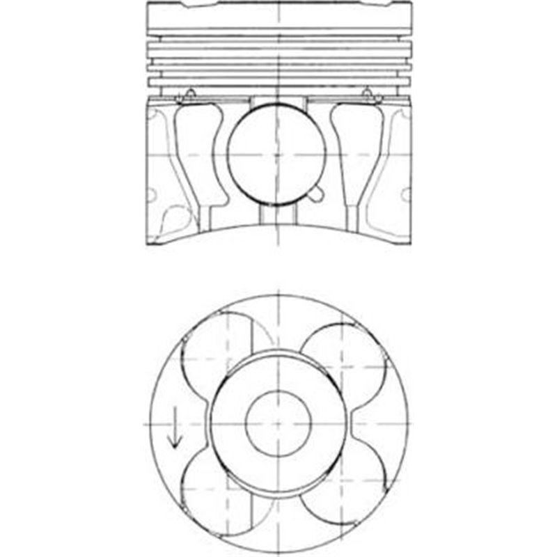 Piston - Kolbenschmidt-41286600