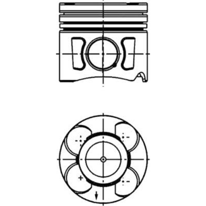 Piston - Kolbenschmidt-41289600