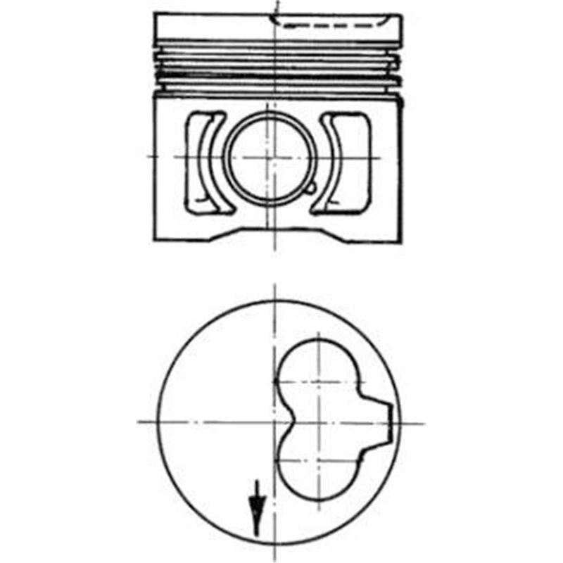 Piston - Kolbenschmidt-91386620